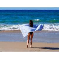 PORTSEA TURKISH COTTON TOWEL - SKY BLUE thumbnail