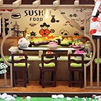 Dollhouse Miniature with Furniture Kit Plus Dust Proof and Music Movement - Asia (1:24 Scale Creative Room Idea) thumbnail