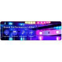 12M LED Strip Lights Rope Light for Bedroom and Home (5050 Lights Strip App with Remote Control) thumbnail