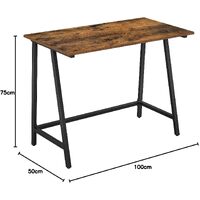 Computer Desk Writing Steel Rustic Work Table thumbnail