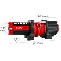 X-BULL Electric Winch 5000LBS 12V 15.2M Synthetic Rope Wireless ATV UTV 4WD Boat thumbnail