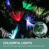 Christabelle 1.2m Enchanted Pre Lit Fibre Optic Christmas Tree Stars Xmas Decor thumbnail