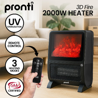 Pronti 2000W 3D Fire PTC Electric Portable Room Heater thumbnail