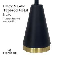 Sarantino Metal Table Lamp in Black and Gold thumbnail