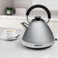Morphy Richards 1.5L Venture Collection Pyramid Kettle in Steel Grey thumbnail
