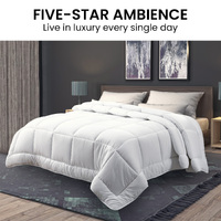 Laura Hill 700GSM Goose Down Feather Comforter Doona - Super King thumbnail