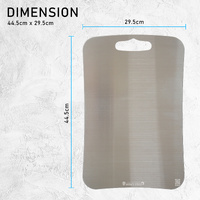 Combo Large Stainless Steel Chopping Cutting Board + Chopping Boards Holder thumbnail