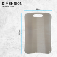 Combo Medium Stainless Steel Chopping Cutting Board + Chopping Boards Holder thumbnail