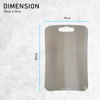 Combo Small Stainless Steel Chopping Cutting Board + Chopping Boards Holder thumbnail