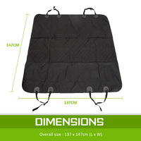 XXL Pet Dog Car Boot Seat Cover Waterproof Mat BLACK thumbnail