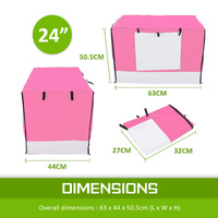Cage Cover Enclosure for Wire Dog Cage Crate 24in PINK thumbnail