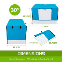 Cage Cover Enclosure for Wire Dog Cage Crate 30in BLUE thumbnail