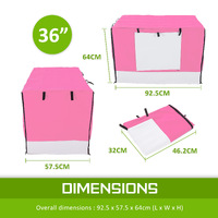 Cage Cover Enclosure for Wire Dog Cage Crate 36in PINK thumbnail
