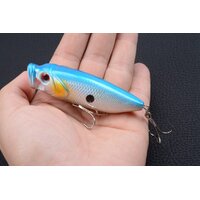 4X 8cm Popper Poppers Fishing Lure Lures Surface Tackle Fresh Saltwater thumbnail