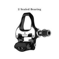 Self Lock Clip In Bike Pedals Shimano SPD-SL Cleat MTB Road 700C Hybrid BMX - Rockbros Nylon Black thumbnail