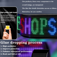 Programmable LED Matrix Panel Flexible Screen IP65 with APP Control 70*173mm thumbnail