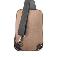 FIB Byron Sling Backpack Bag Travel w/ Single Adjustable Strap - Brown thumbnail