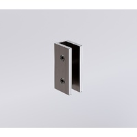 90x80cm Corner Frameless Shower Screen with Gunmetal Brackets and SS Hinges, Round Handle thumbnail