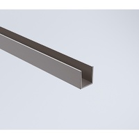 120x110cm Corner Frameless Shower Screen with Gunmetal Channel and Brass Hinges, Round Handle thumbnail