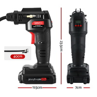 Giantz 20V Air Compressor 120PSI Electric Portable Air Inflator LED Light thumbnail