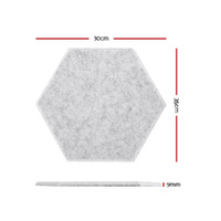 Alpha Acoustic Foam 12pcs 35x30x0.9cm Soundproof Absorption Panel Adhesive Grey thumbnail