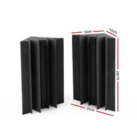 Alpha Acoustic Foam 20pcs Corner Bass Trap Sound Absorption Proofing Treatment thumbnail