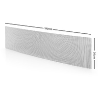 Gardeon Gutter Guard Aluminium Mesh 30M 100x20cm Silver thumbnail