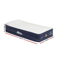 Weisshorn Air Mattress Single Inflatable Bed 46cm Air bed Grey thumbnail