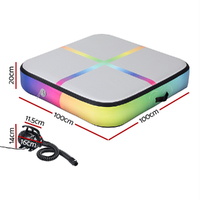 Everfit 1m Air Track Mat Inflatable Gymnastics Tumbling Mat W/ Pump Colourful thumbnail