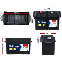 Giantz AGM Battery Box 12v XL Deep Cycle Portable Solar Caravan Camping thumbnail