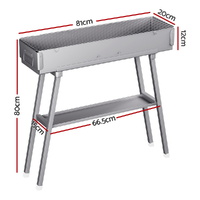 Grillz BBQ Grill Charcoal Smoker Barbecue Portable thumbnail