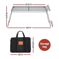 Grillz Portable BBQ Grill Charcoal Smoker Foldable Camping Outdoor thumbnail