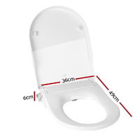 Cefito Non Electric Bidet Toilet Seat Cover Auto Smart Water Wash Dry thumbnail