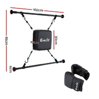 Everfit Doorway Punching Bag Adjustable Apartment Friendly with Boxing Gloves Black thumbnail