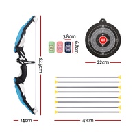 Keezi Kids Bow and Arrow Target Set Outdoor Sport Archery Toys Bottle LED Light thumbnail