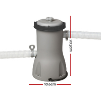 Bestway Pool Pump Cartridge Filter 800GPH 3028L/H Flowclear Filters Cleaner thumbnail