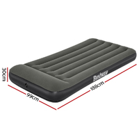 Bestway Air Mattress Single Inflatable Bed 30cm Airbed Grey thumbnail