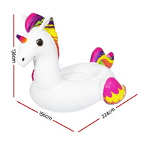 Bestway Unicorn Float Rider Inflatable Ride On Floating Pool Lounger 224x156CM thumbnail