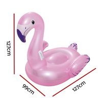 Bestway Kids Flamingo Rider Ride On Float Floating Seat Pool Lounger 1.27Mx1.27M thumbnail
