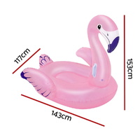 Bestway Flamingo Rider Ride On Float Floating Seat Pool Lounger 1.43Mx1.53M thumbnail