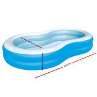 Bestway Kids Pool 262x157x46cm Inflatable Above Ground Swimming Pools 544L thumbnail