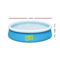 Bestway Kids Pool 152x38cm Round Inflatable Above Ground Swimming Pools 477L thumbnail