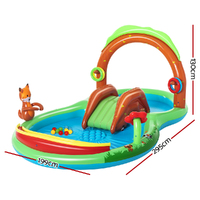Bestway Kids Pool 295x199x130cm Inflatable Above Ground Swimming Play Pools 111L thumbnail