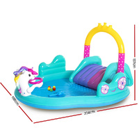 Bestway Kids Pool 274x198x137cm Inflatable Above Ground Swimming Play Pools 220L thumbnail