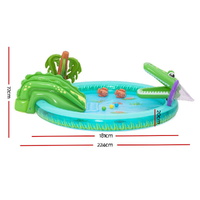 Bestway Kids Inflatable Splash Play Pool with Slide Ball Crocodile Fishing Net thumbnail