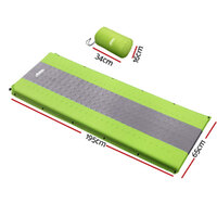 Weisshorn Self Inflating Mattress Camping Sleeping Mat Air Bed Pad Single Green thumbnail