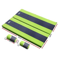 Weisshorn Self Inflating Mattress Camping Sleeping Mat Air Bed Pad Double Green thumbnail