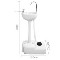 Weisshorn Camping Basin Portable Hand Wash Sink Stand 19L Capacity thumbnail