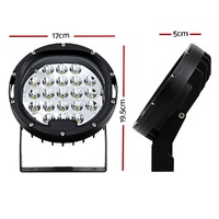Giantz Pair LED Driving Lights 7 Inch Flood Spot Lights Car Truck SUV 12V 24V thumbnail