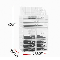 Embellir Makeup Case Acrylic Cosmetic Organizer Storage Box Jewellery Holder thumbnail